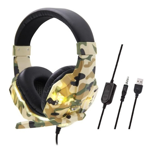 Fone de Ouvido Headset Gamer com Led (USB + P2) BM218 - B-Max