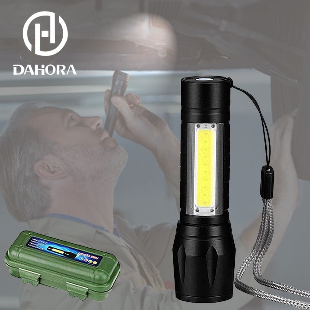 Mini Lanterna Tática Led Recarregável Usb