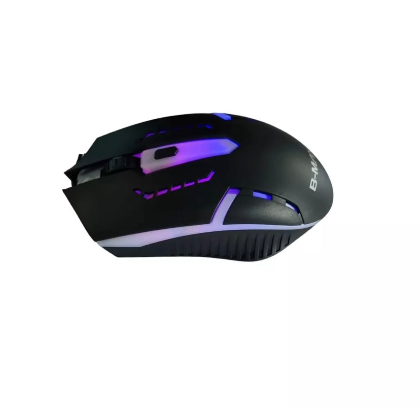 Mouse Gamer Usb Led RGB 3200 Dpi B-Max 612 Ótico