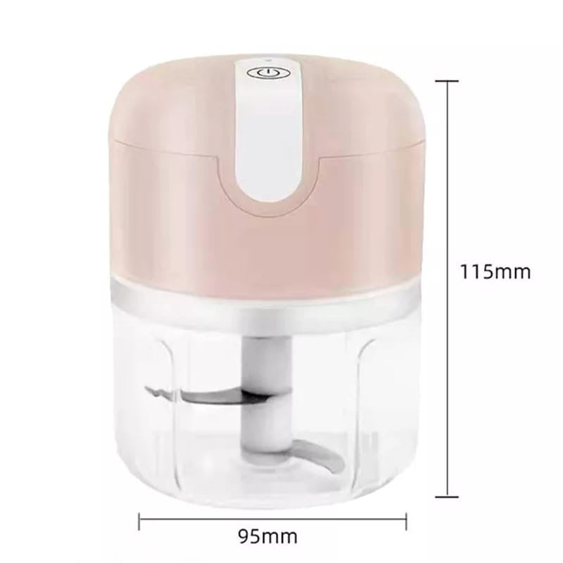 Mini Processador Alimentos Eletrico 250 Ml 3 Laminas Sem Fio
