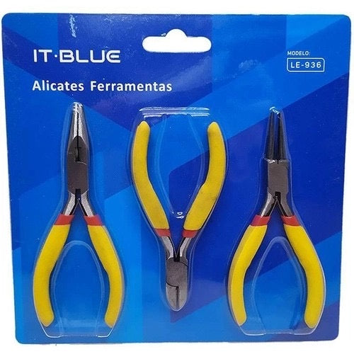 Kit alicates para Bijuterias e Artesanatos Inoxidável