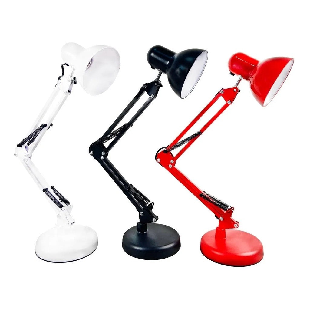 Luminária De Mesa Articulada Abajur Pixar Base Ou Garra