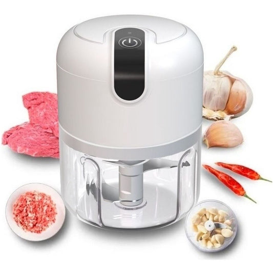 Mini Processador Alimentos Eletrico 250 Ml 3 Laminas Sem Fio