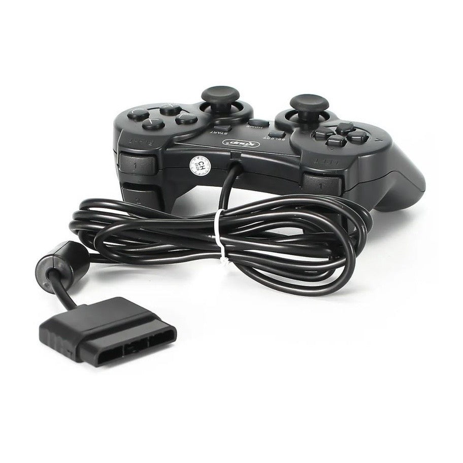 Controle Joystick Para PS2 Dualshock KP-GM014 Preto Knup