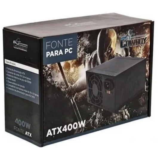 Fonte De Alimentação Para Pc Knup Cowboy Kp-532 400w  Preta 115v/230v