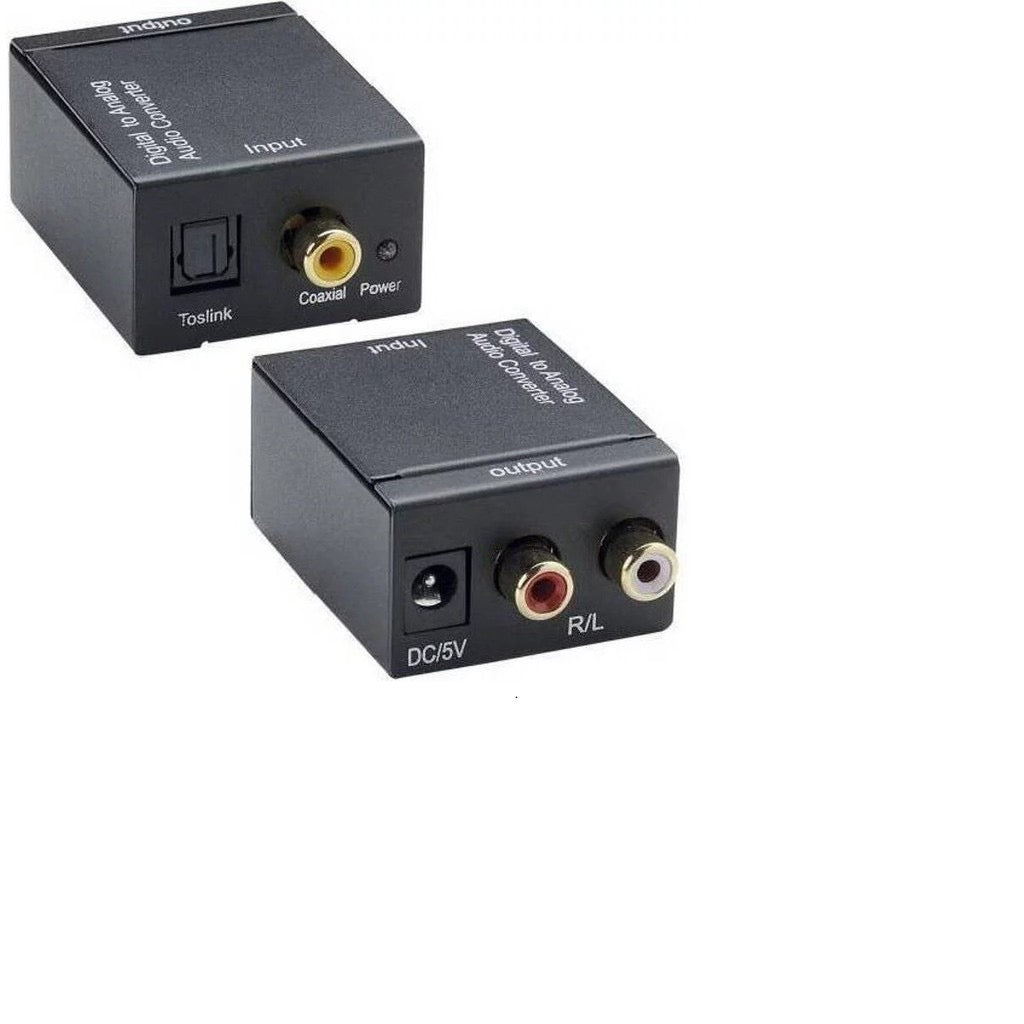 Conversor de Áudio Digital para Analógico Ótica e Coaxial para RCA KNUP - KP-3463
