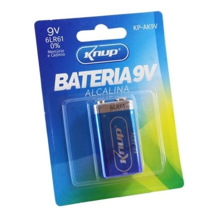 Bateria Alcalina 9V Knup 6LR61 KP-AK9V