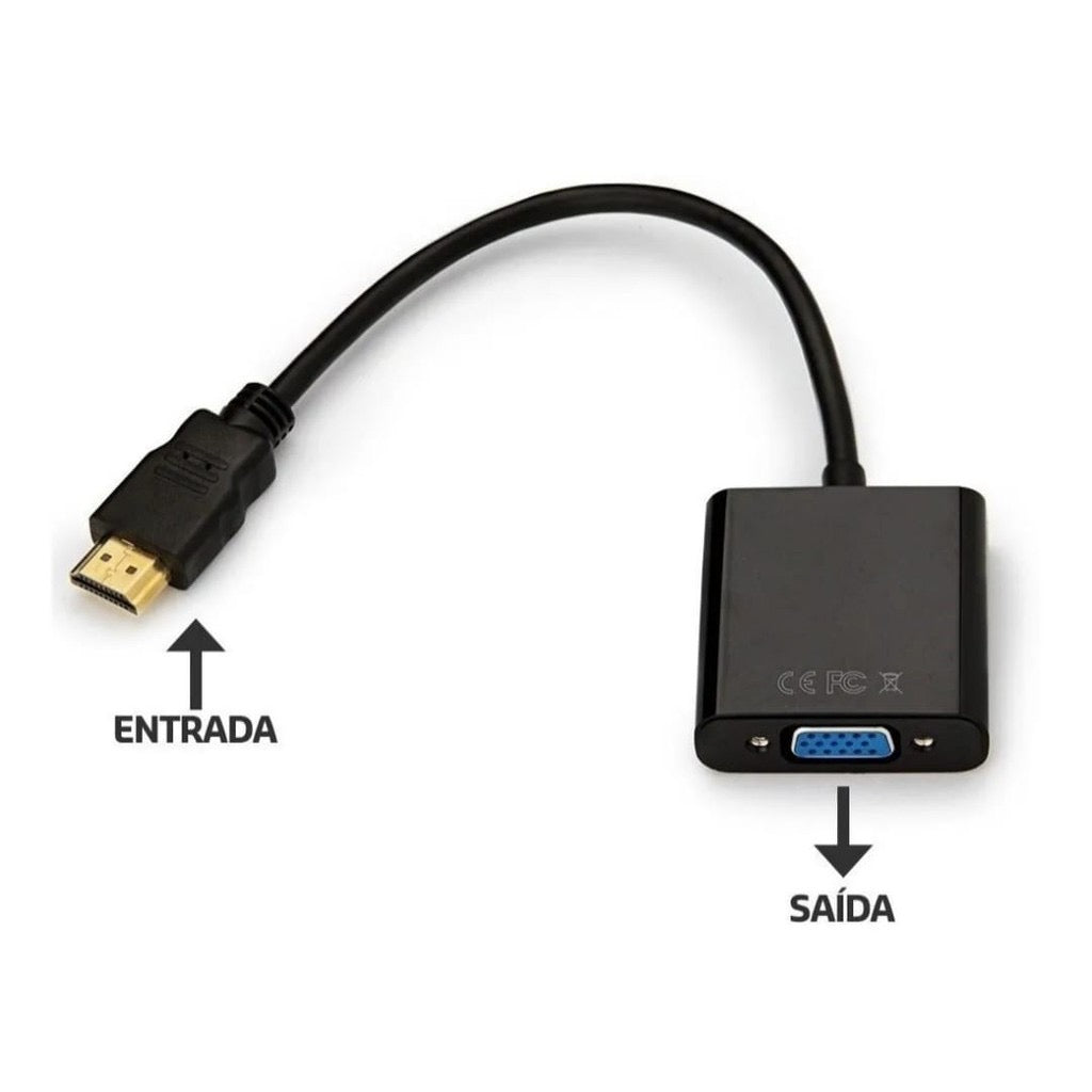 Adaptador Conversor Hdmi Para Vga