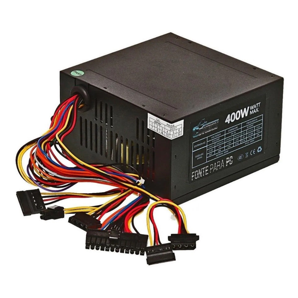 Fonte De Alimentação Para Pc Knup Cowboy Kp-532 400w  Preta 115v/230v