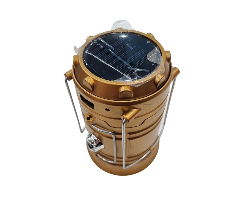 Lampião Solar Led USB Lanterna Bateria Recarregável Retrátil LK-5800 - LUATEK