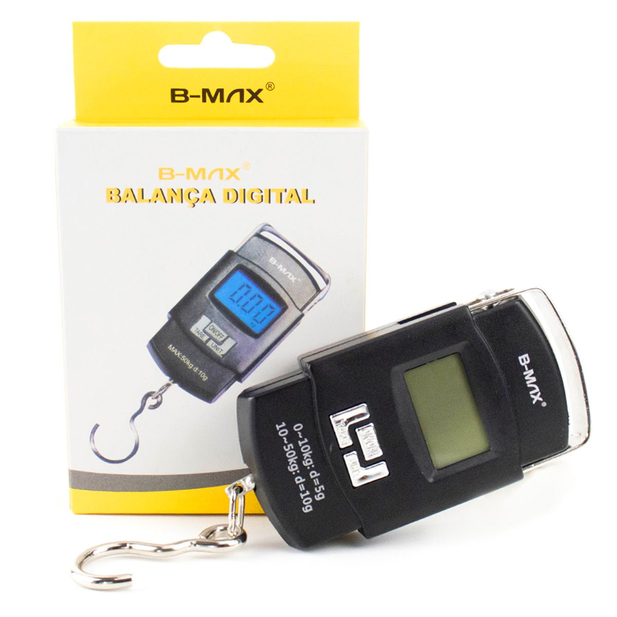 Balança Digital Com Extensor Balança Digital Portátil de Mão para até 50kg B-Max BM-A08 – igift ...