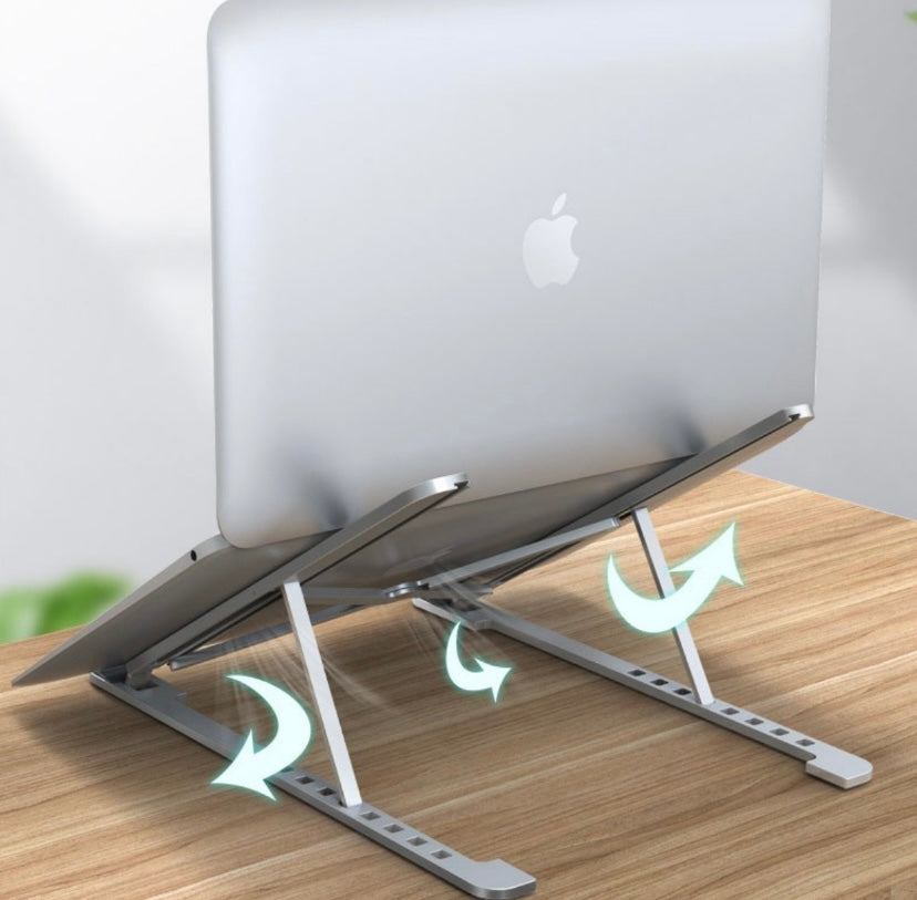 Base Suporte De Notebook Articulado Aluminio Dobrável Ergonomico