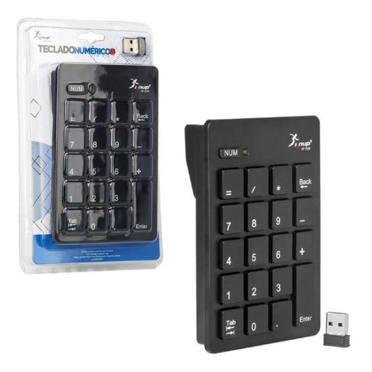 Teclado Numérico Sem Fio USB Wireless Knup KP-2038