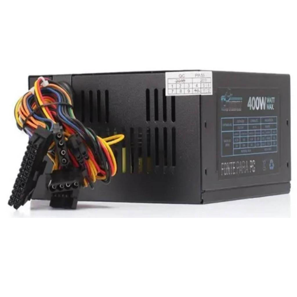 Fonte De Alimentação Para Pc Knup Cowboy Kp-532 400w  Preta 115v/230v