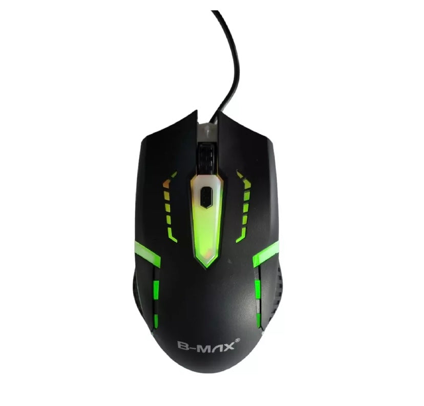 Mouse Gamer Usb Led RGB 3200 Dpi B-Max 612 Ótico