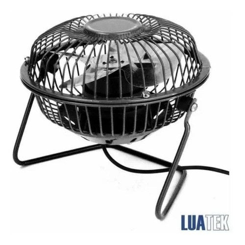 Ventilador de Mesa USB Premium Mini com 4 Pás de Metal Potente e Silencioso LS906