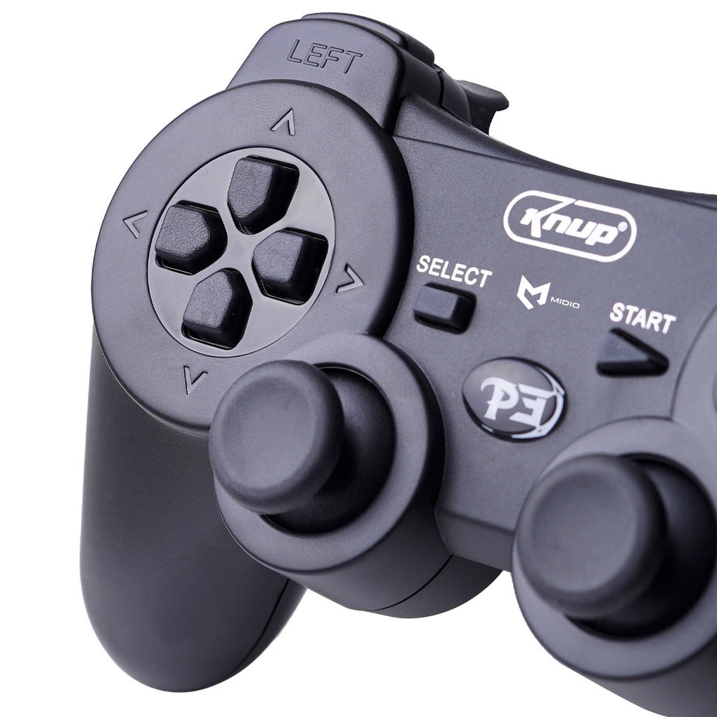 Controle Joystick sem Fio Recarregável para Ps3 e PC Knup - KP-GM006