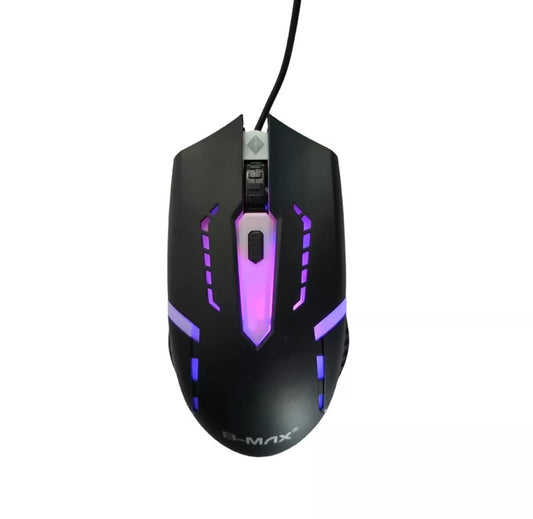 Mouse Gamer Usb Led RGB 3200 Dpi B-Max 612 Ótico